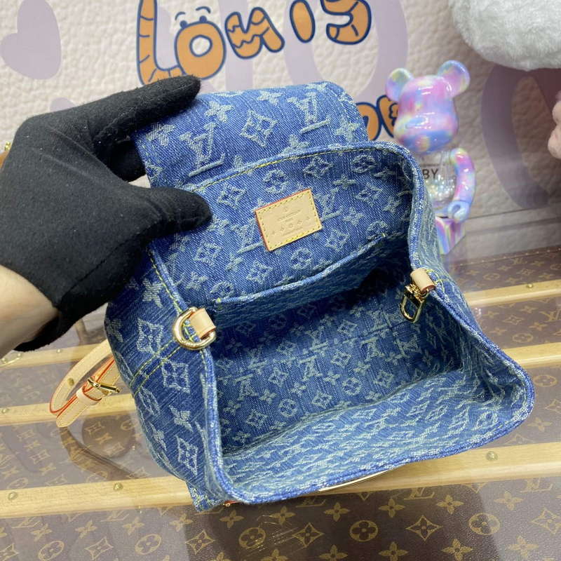 LV M46836 Louis Vuitton Venice Small Backpack Bag Monogram Denim