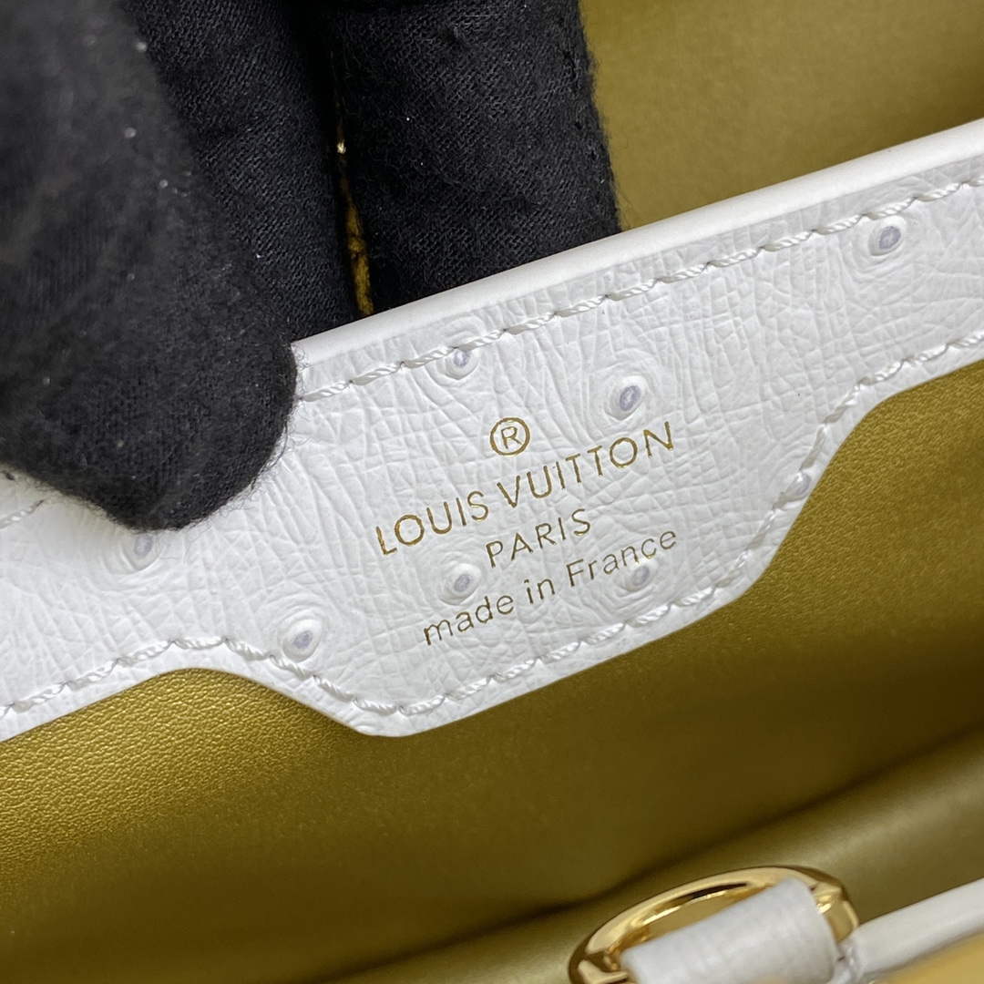 LV N81523 Louis Vuitton Capucines BB Handbag White