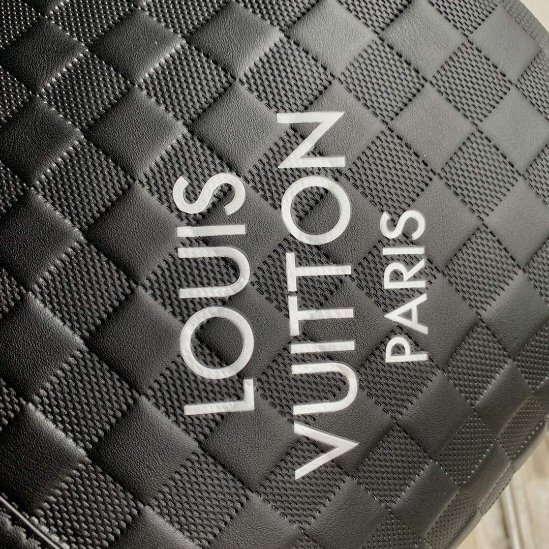 LV N40443 Louis Vuitton Keepall Bandouli��re 50 Bag Black Graphite