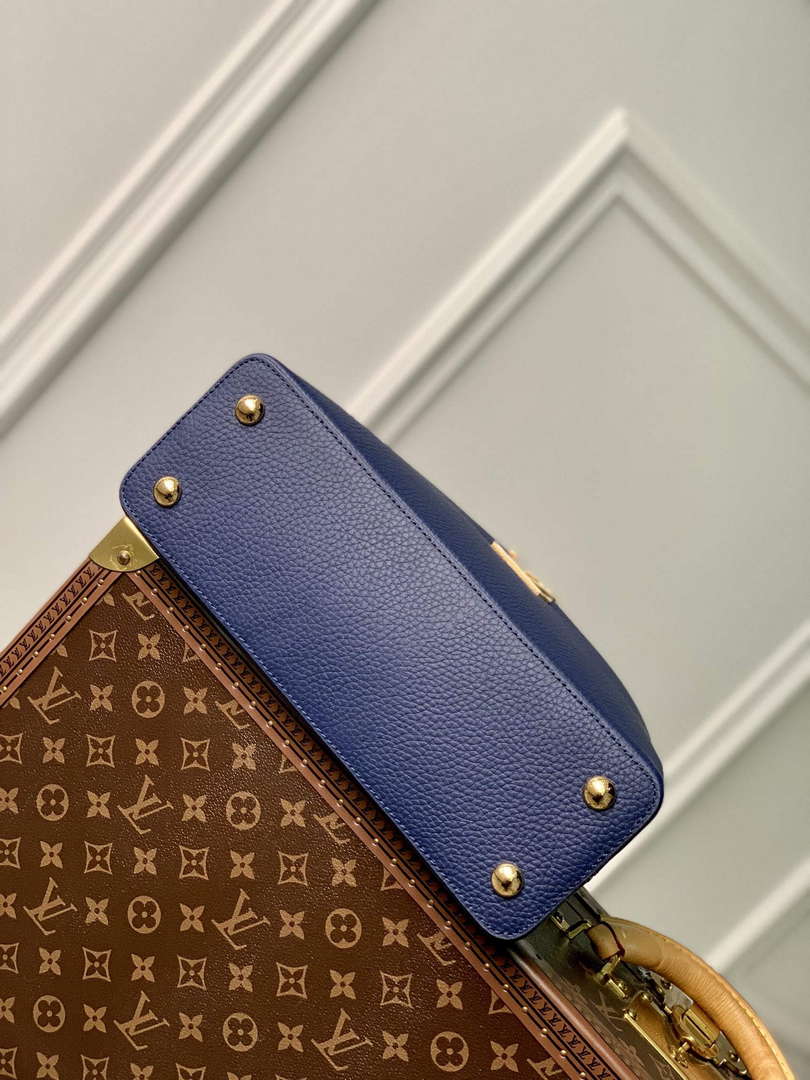 LV M23199 Louis Vuitton Capucines MM Handbag French Blue