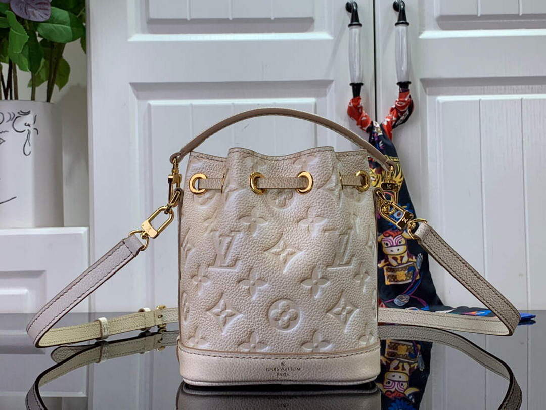 LV M81463 Louis Vuitton NANO NO Bucket Bag Light Beige