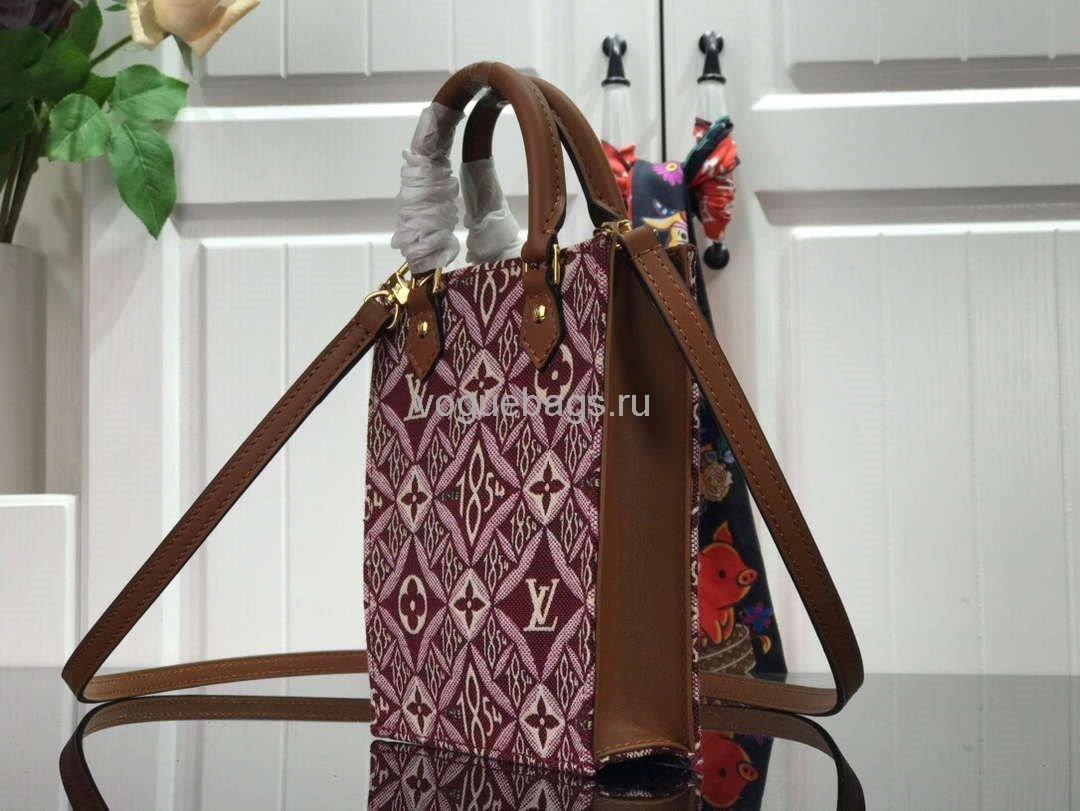 LV M69846 Louis Vuitton Since 1854 Petit Sac Plat Bag Bordeaux Red