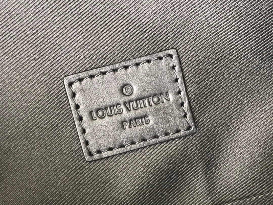 LV M57079 Louis Vuitton Backpack Black Grained Calf Leather
