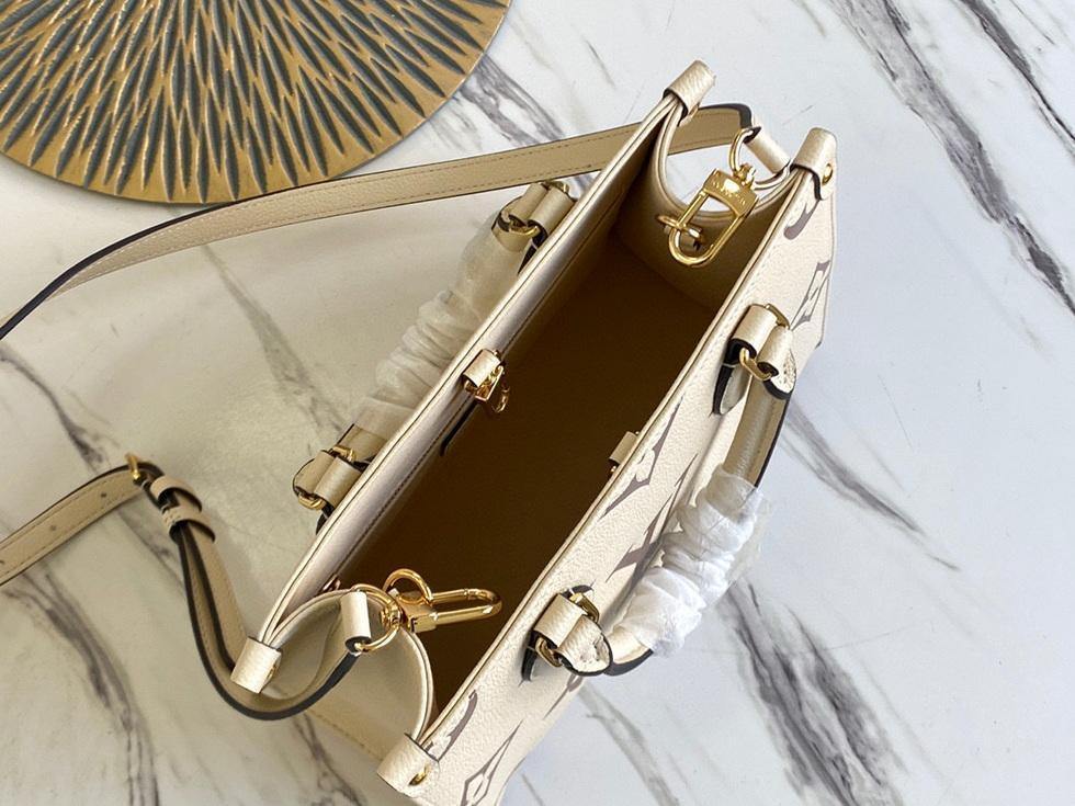 LV M45654 Louis Vuitton Onthego Pm Tote M45659 Bag Cream