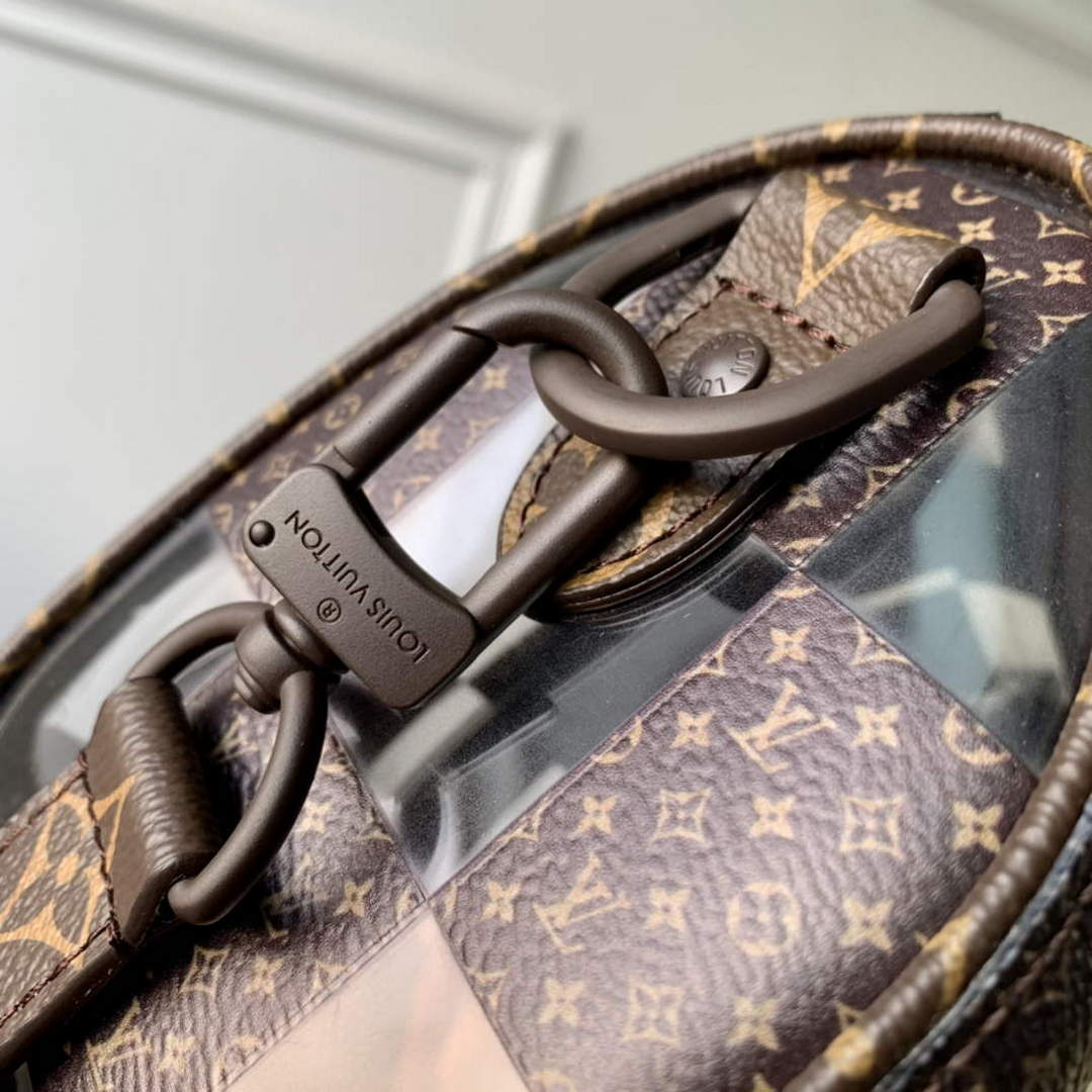 LV M20872 Louis Vuitton Keepall Bandouliere 25 Bag Brown
