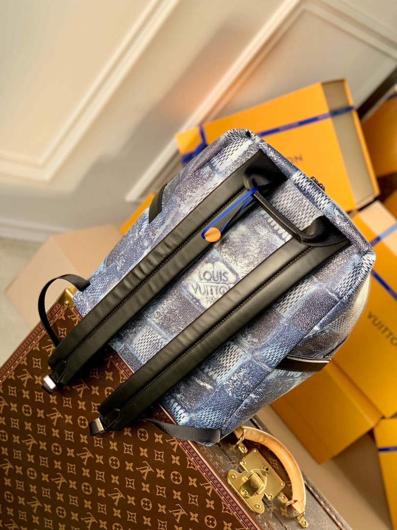 LV N50060 Louis Vuitton Discovery Backpack Ocean Blue