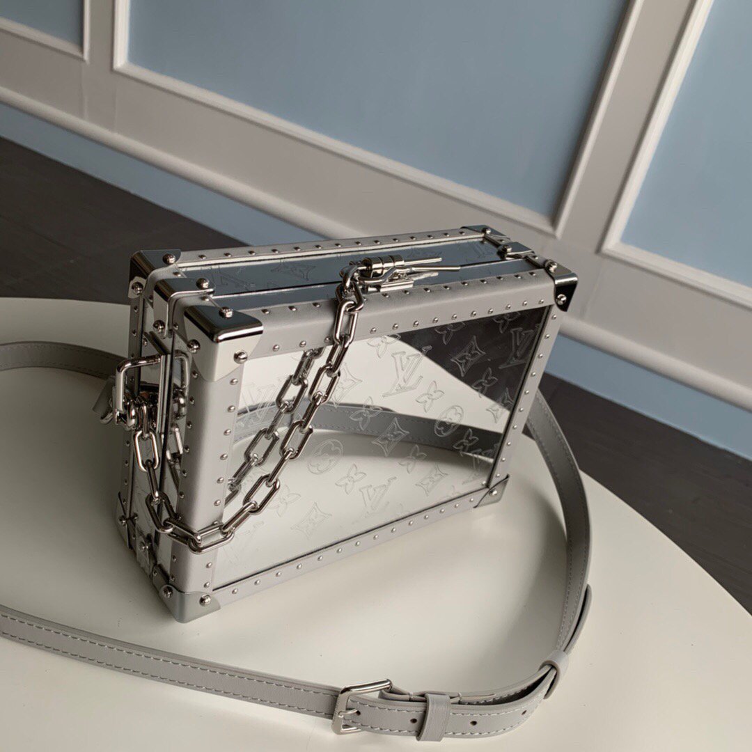 LV M20230 Louis Vuitton Clutch Box Bag M20233 Gray