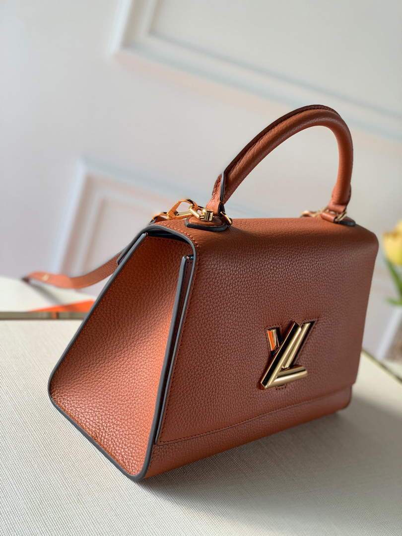 LV M57897 Louis Vuitton Twist One Handle PM Bag M57214 Brown