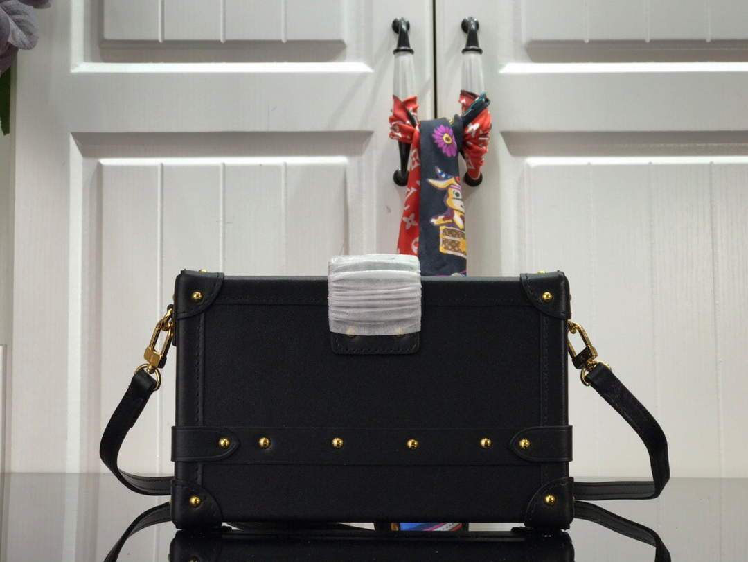 LV M44199 Louis Vuitton Petite Malle Monogram Black