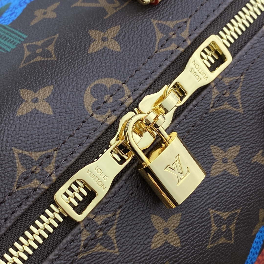 LV M46471 Louis Vuitton LV x YK Keepall Bandouli��re 45 Bag Monogram