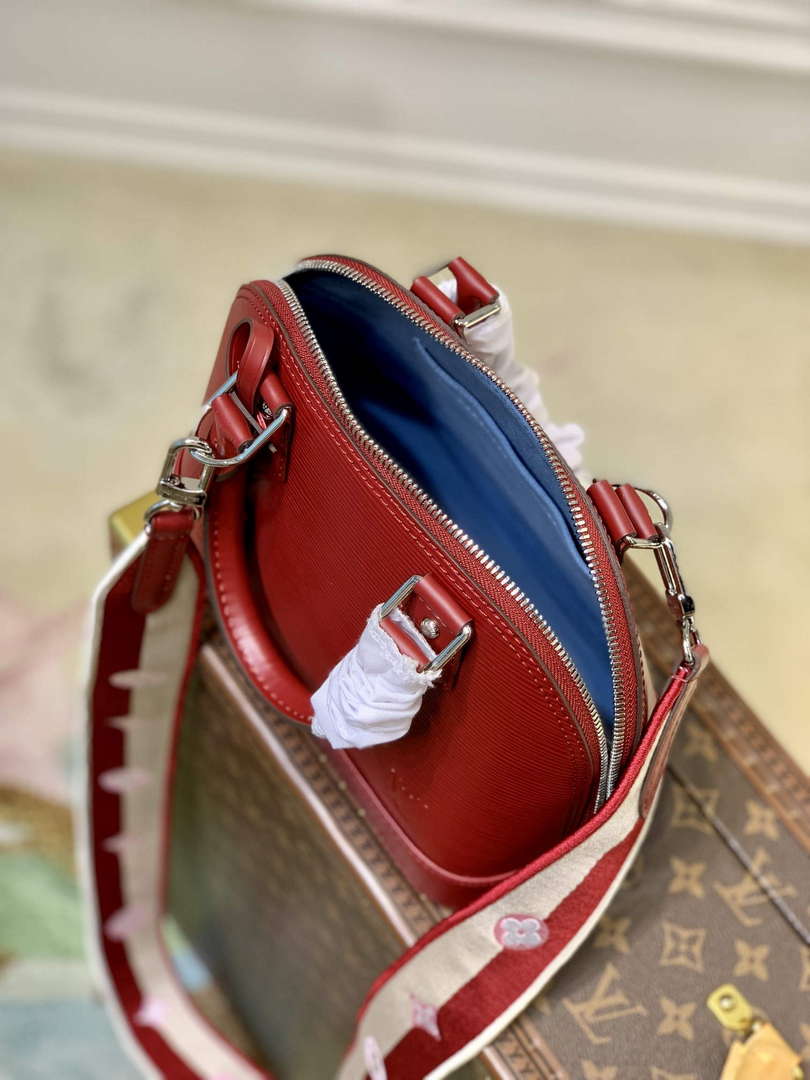 LV M59345 Louis Vuitton Alma BB Bag Red