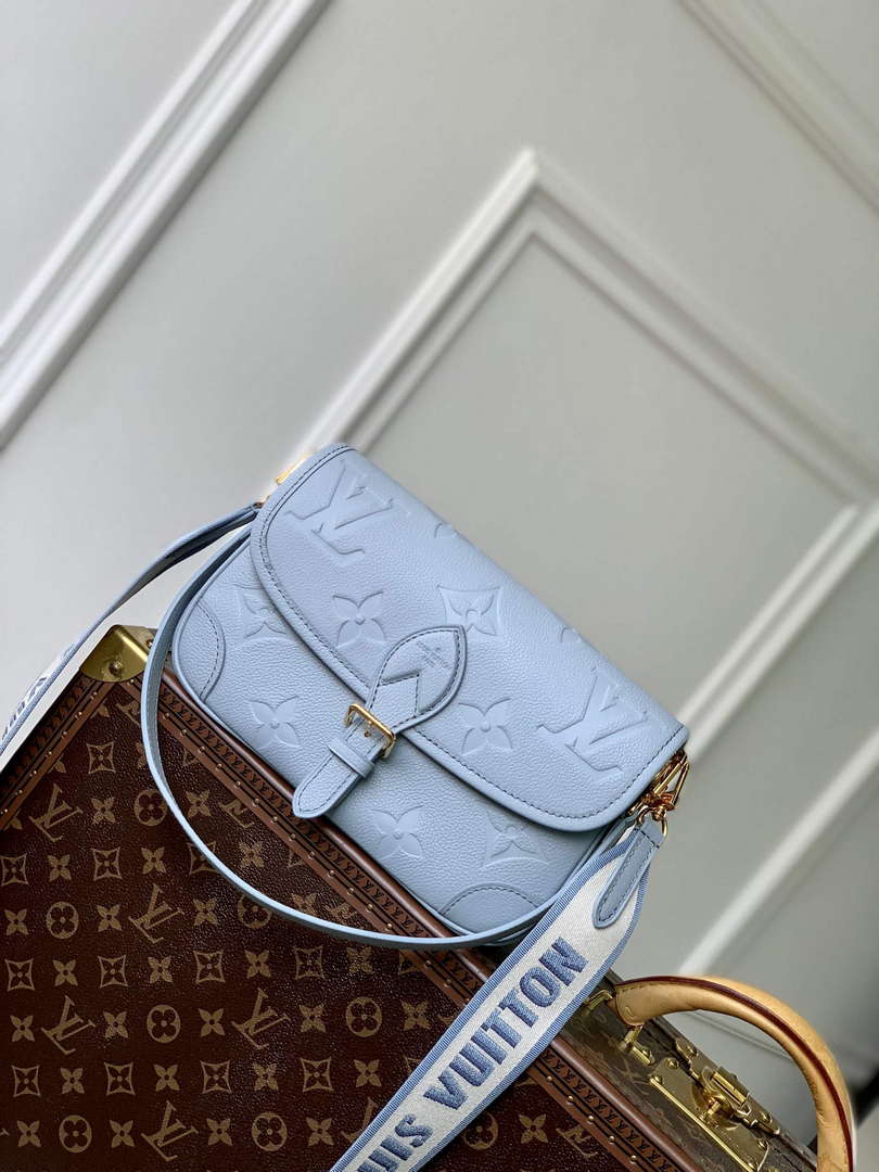 LV M46846 Louis Vuitton Diane Satchel Bag Blue Hour