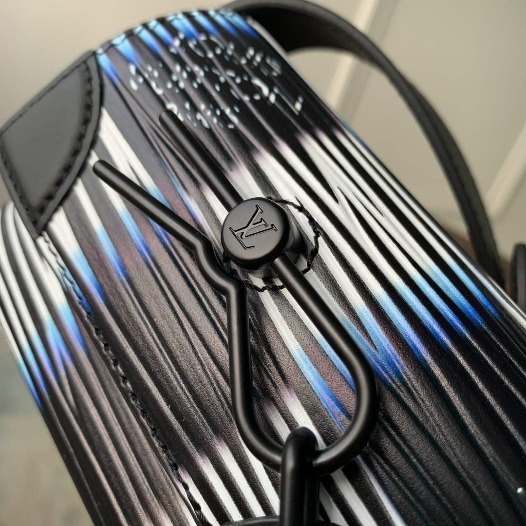 LV M82817 Louis Vuitton Micro Steamer Bag Blue Moon