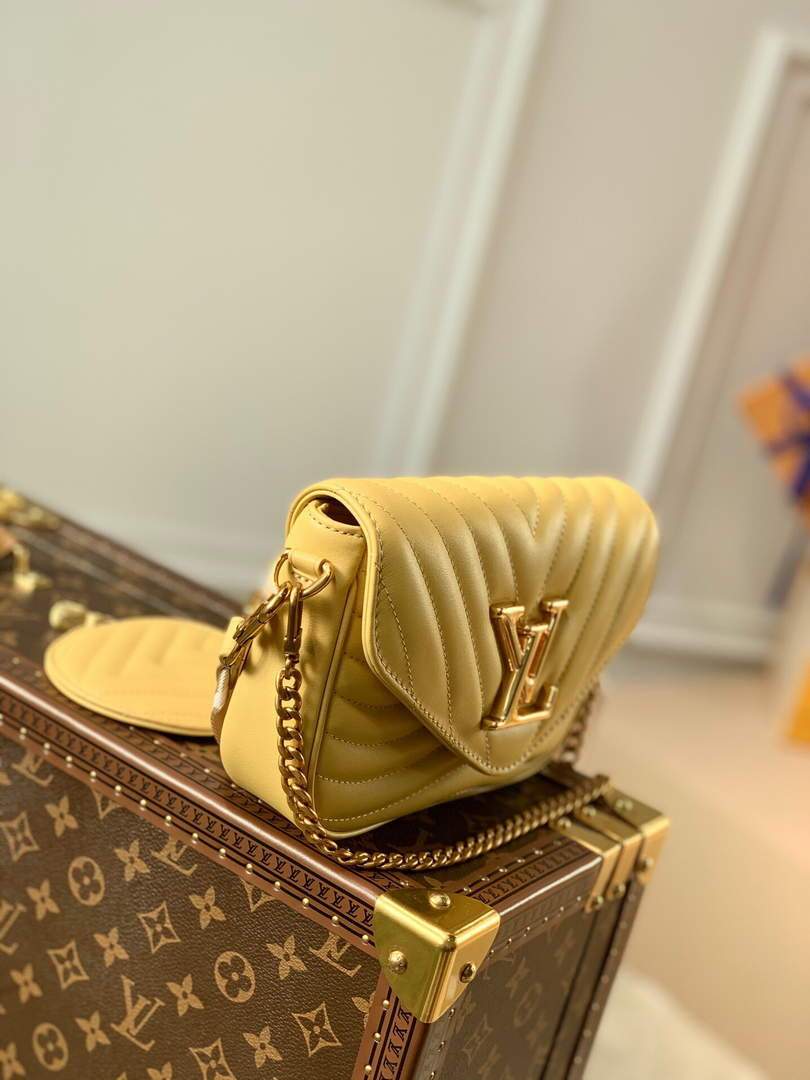LV M57942 Louis Vuitton New Wave Multi Pochette Bag M56468 Yellow