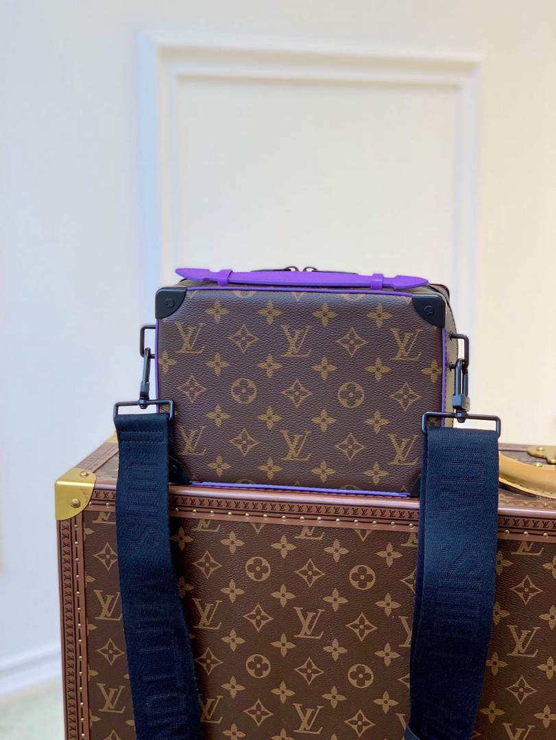 LV M46264 Louis Vuitton Handle Soft Trunk Bag Purple