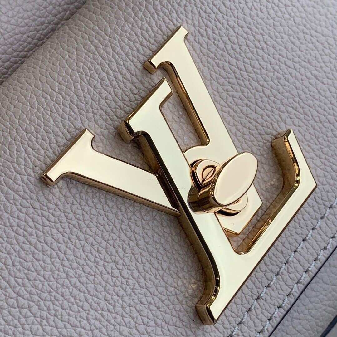LV M57688 Louis Vuitton Lockme Bucket Bag M57687 M57689 Greige