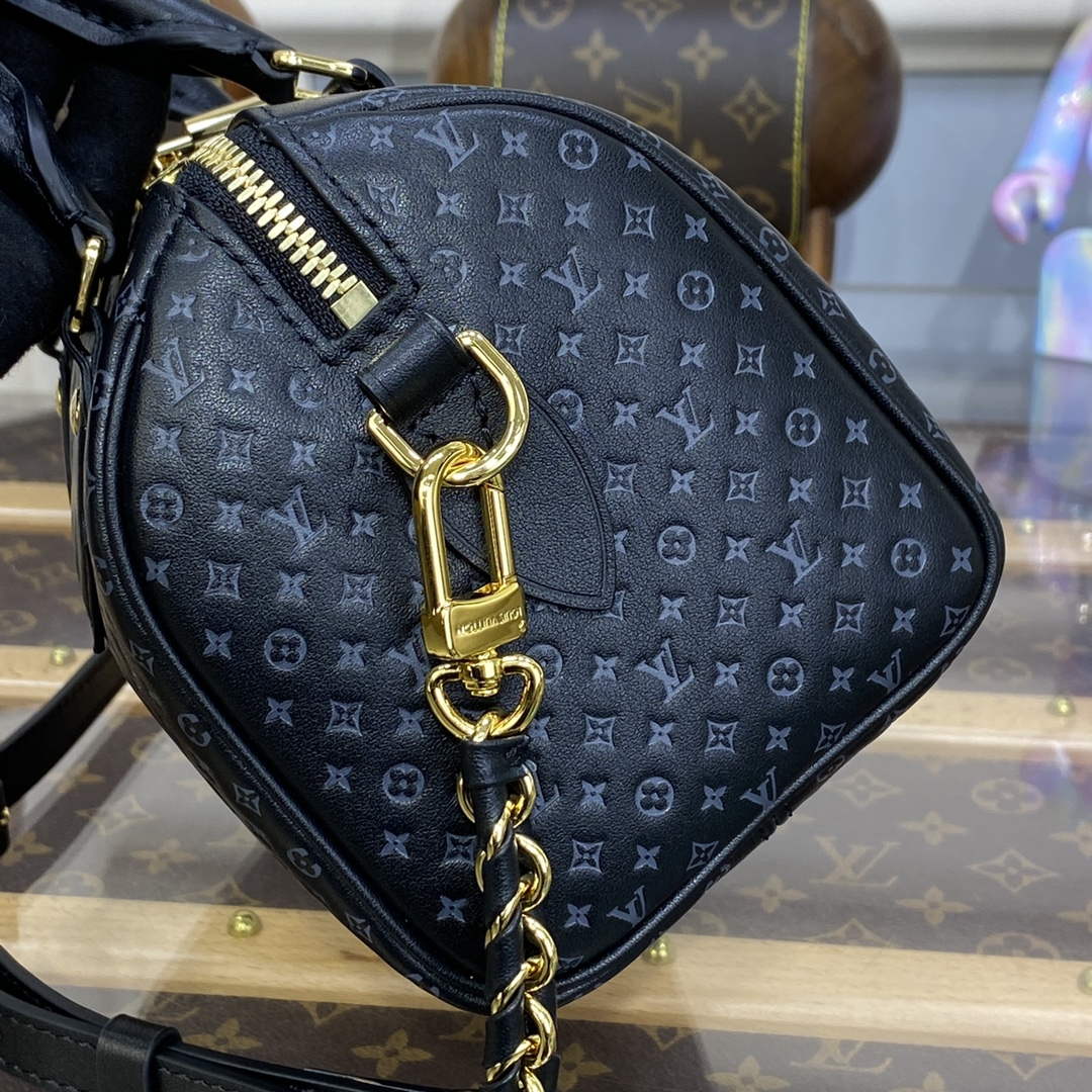 LV M22595 Louis Vuitton Speedy Bandouli��re 20 Handbag Black