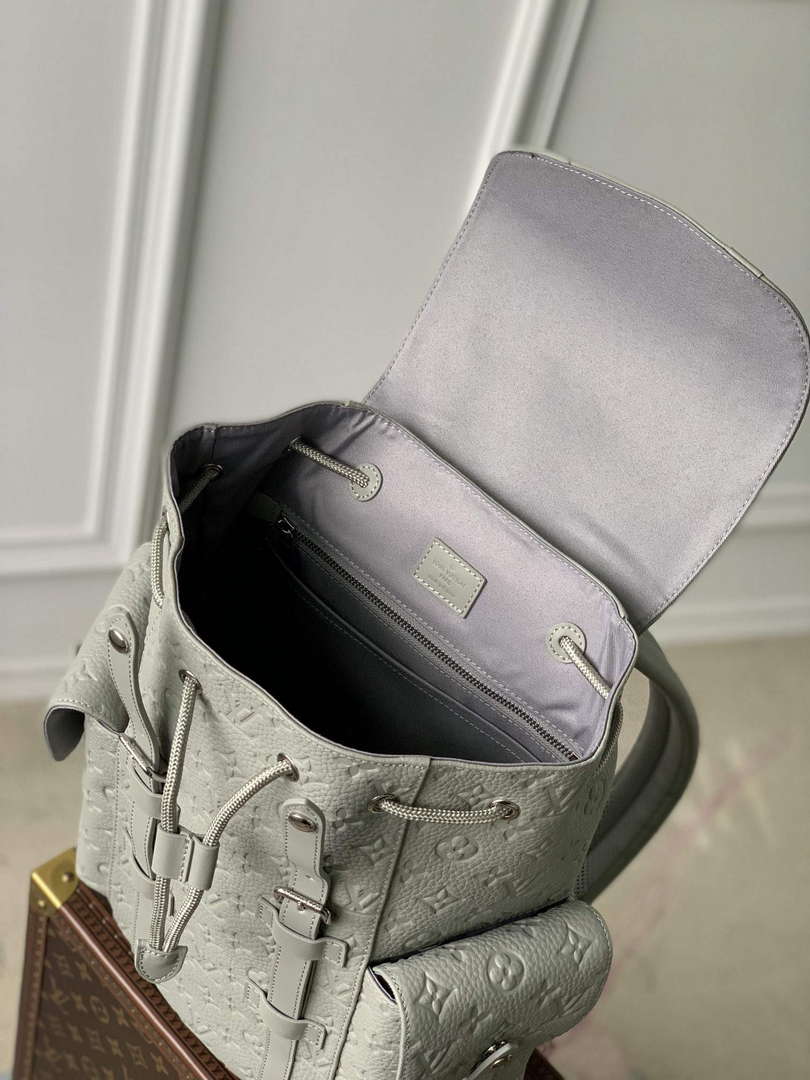 LV M23146 Louis Vuitton Christopher PM Backpack Mineral Gray