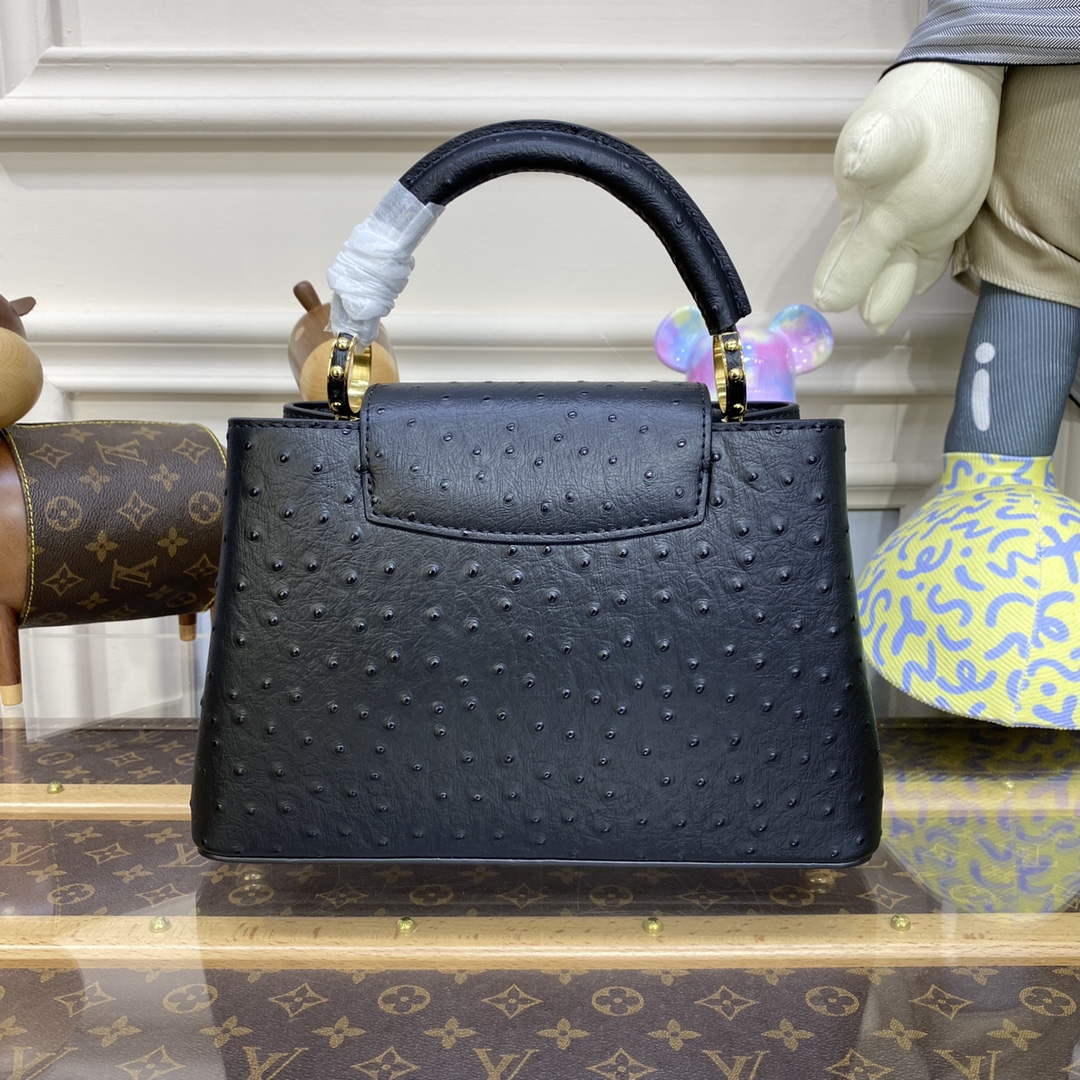LV N81523 Louis Vuitton Capucines BB Handbag Black