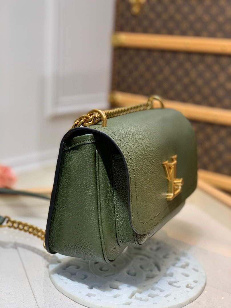 LV M57067 Louis Vuitton M57072 Lockme Chain PM Shoulder Bags in Monogram Green
