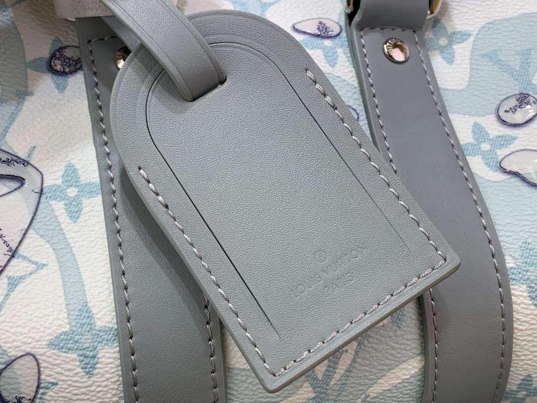 LV M22527 Louis Vuitton Keepall Bandouli��re 25 Bag Crystal Blue