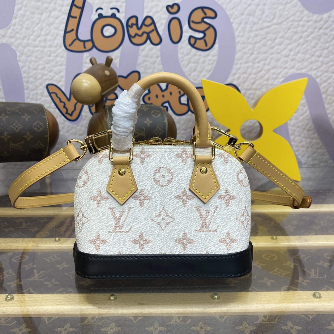 LV M46895 Louis Vuitton Nano Alma Bag White