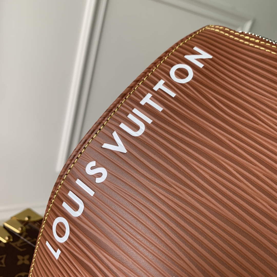 LV M23721 Louis Vuitton Keepall Bandouli��re 50 Bag Brown