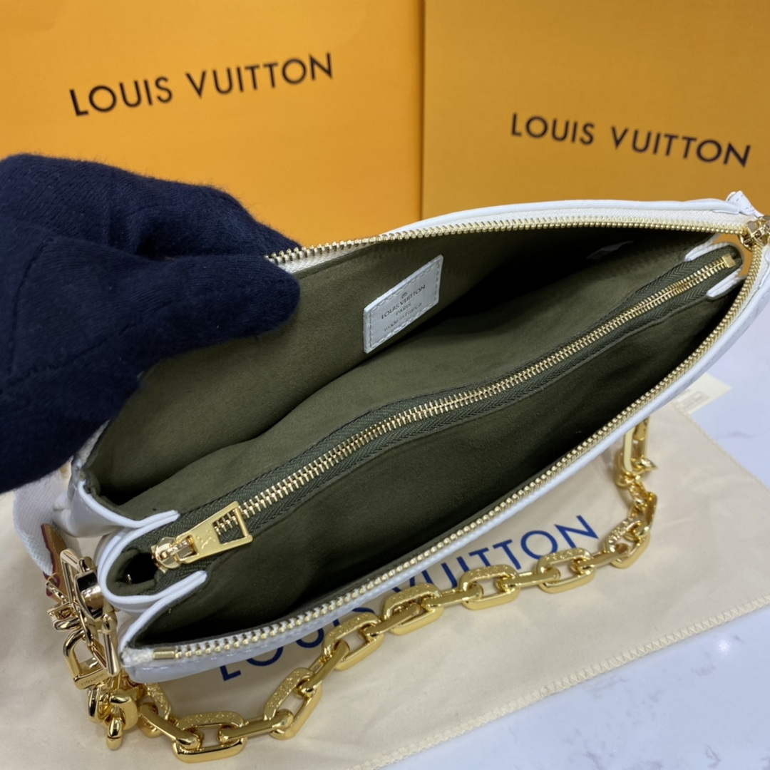 LV M20378 Louis Vuitton Coussin PM Bag White