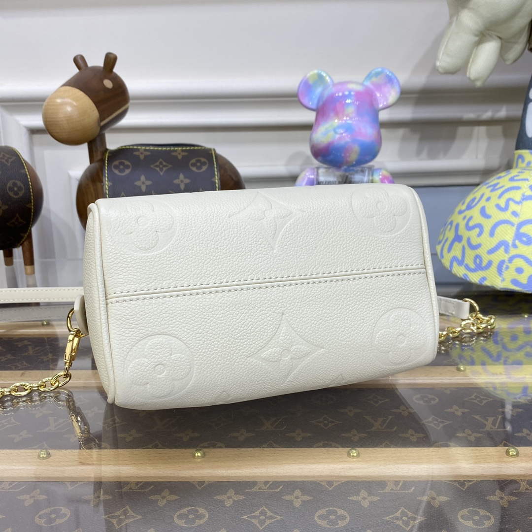 LV M58953 Louis Vuitton Speedy Bandouli��re 20 Bag White