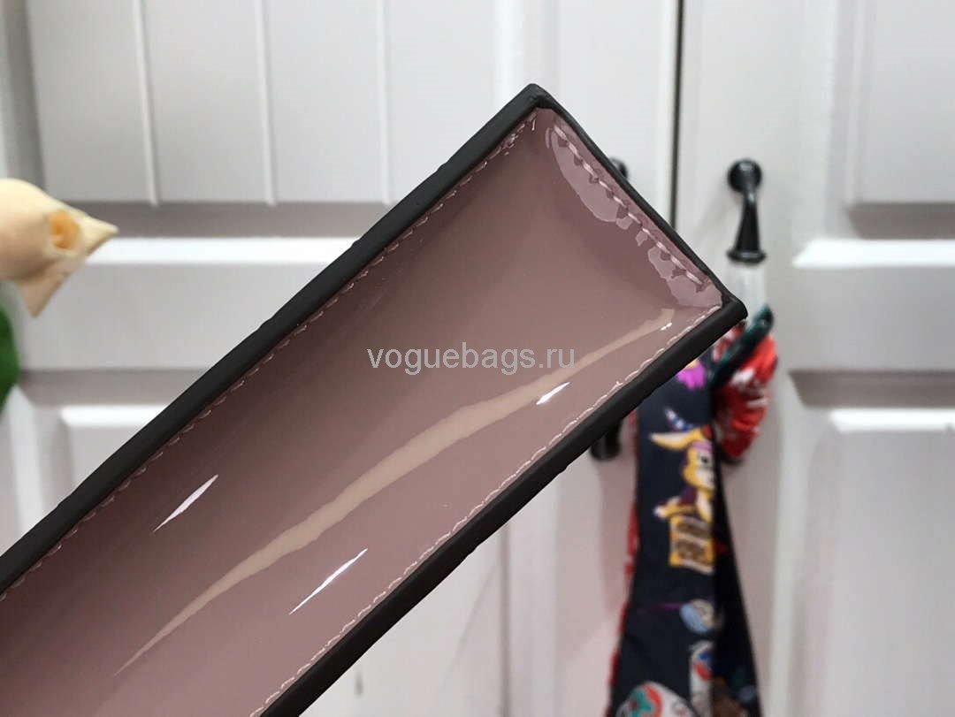 LV M90564 Louis Vuitton Petit Sac Plat Monogram Vernis M69442 Bag Pink