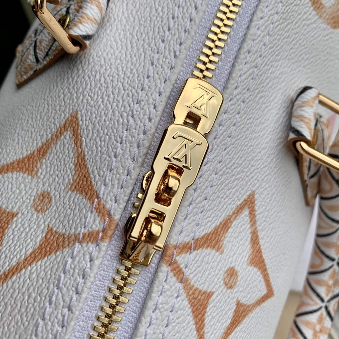 LV M22987 Louis Vuitton Speedy Bandouli��re 25 Handbag Beige