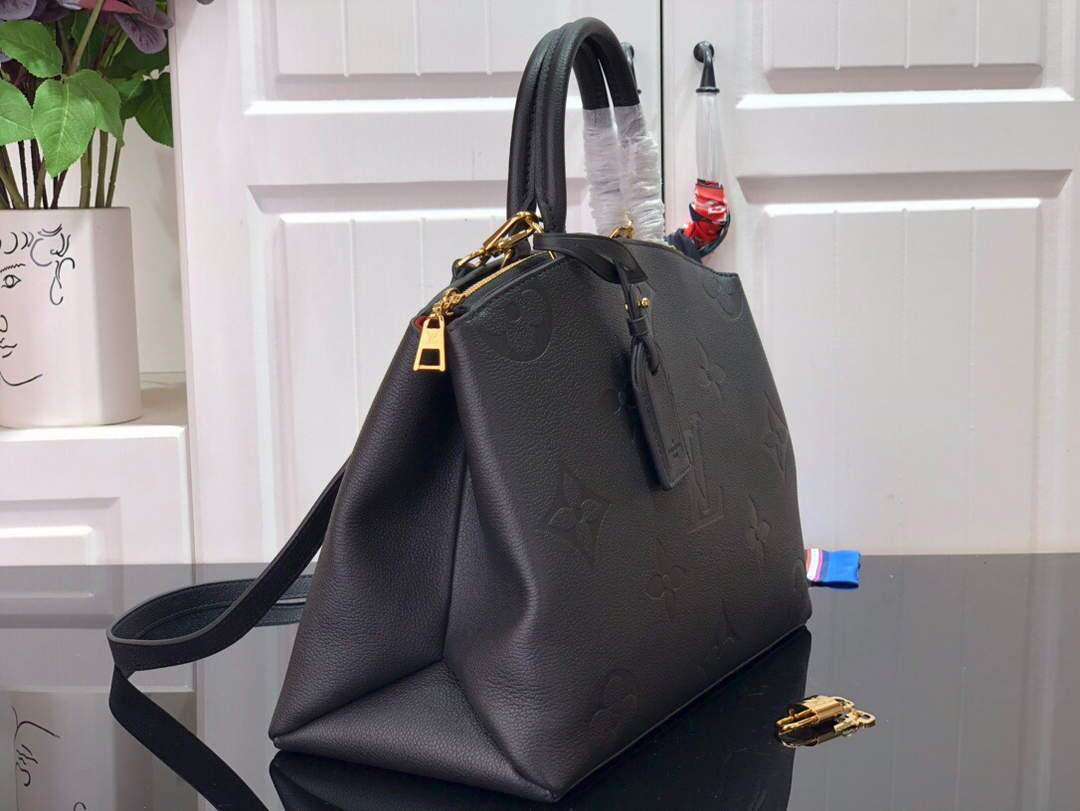 LV M45811 Louis Vuitton Grand Palais Monogram Tote Bag Black M45833