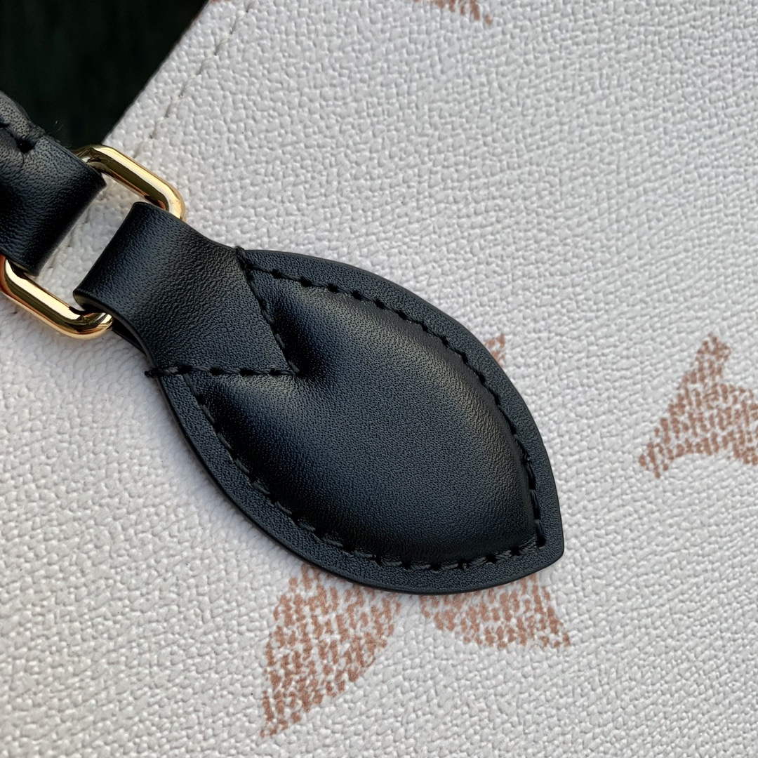 LV M46912 Louis Vuitton OnTheGo MM Tote Bag Beige