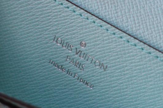 LV M68682 Louis Vuitton Twist Multicartes Wallet Epi Leather Light Blue