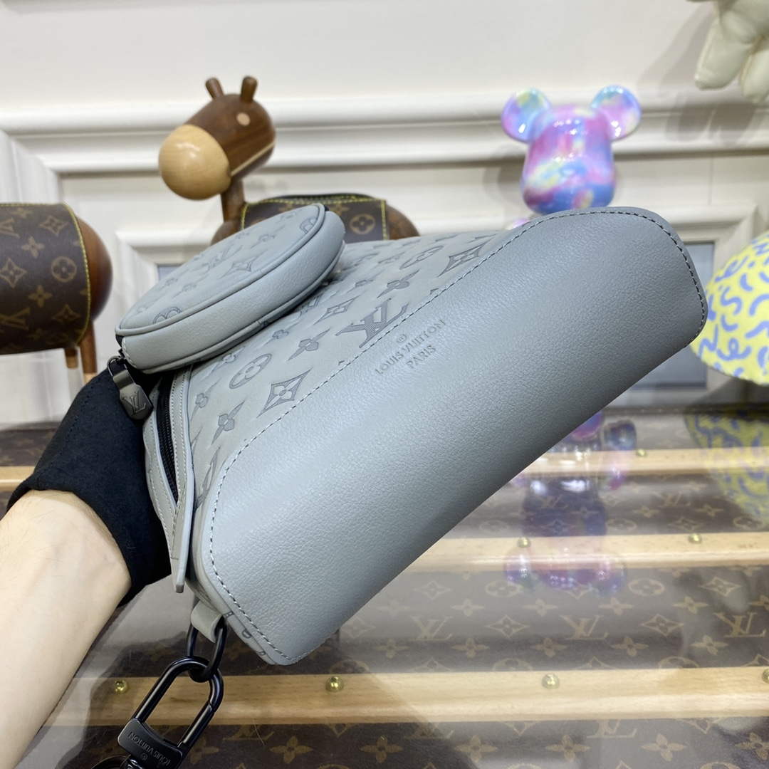 LV M21890 Louis Vuitton Duo Slingbag Grey