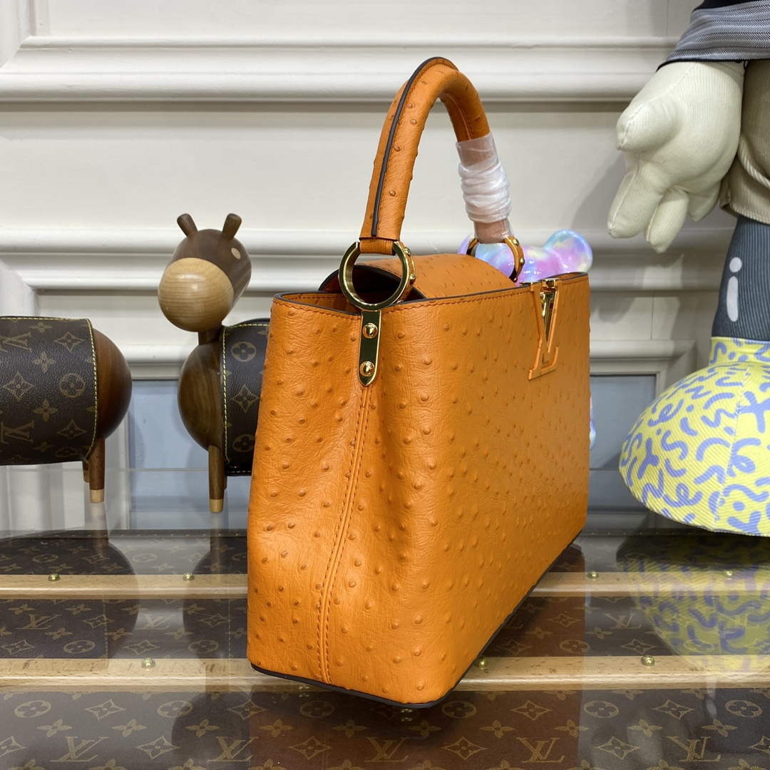 LV N81279 Louis Vuitton Capucines MM Handbag Orange