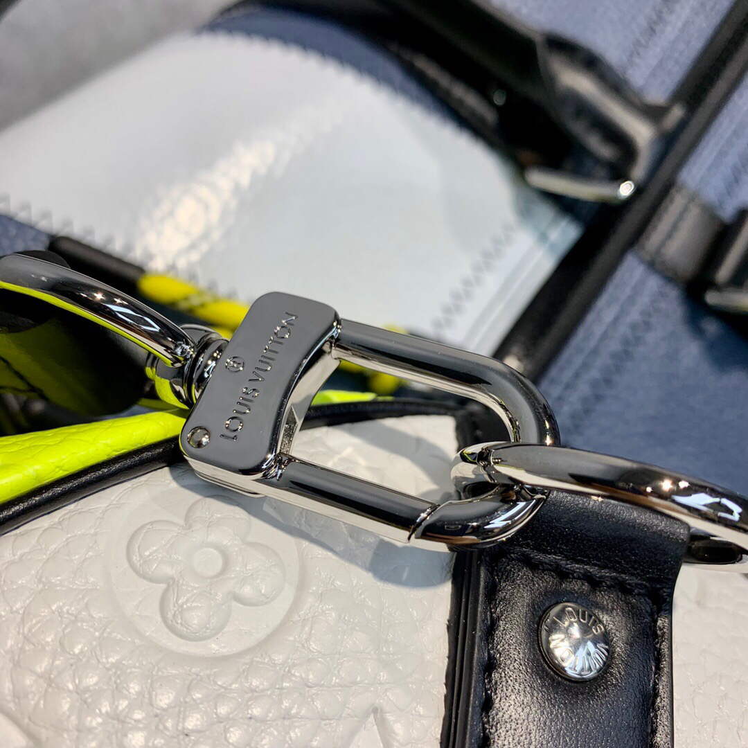 LV M59922 Louis Vuitton Keepall 50B Travel Bag Yellow