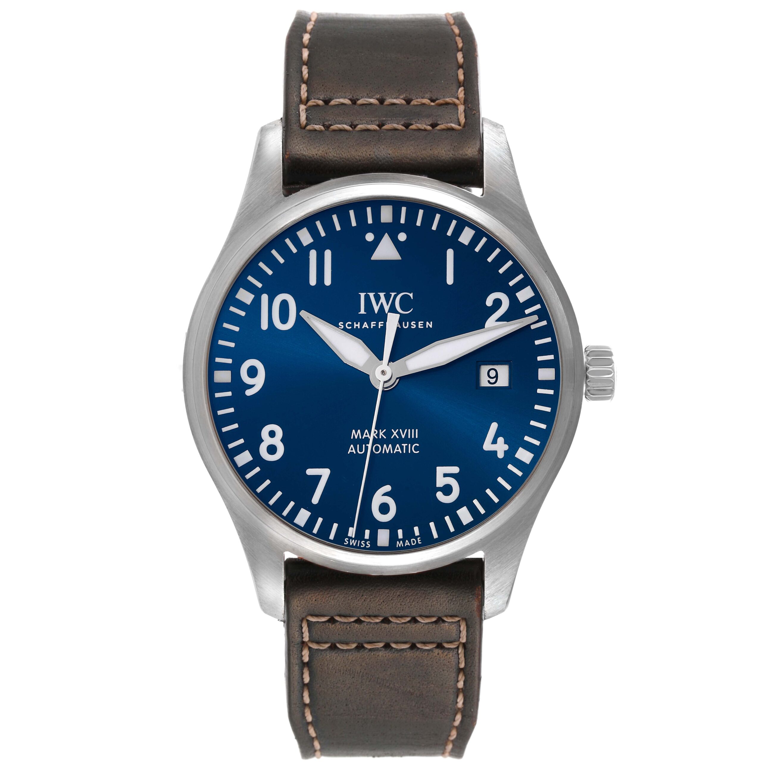 IWC Pilot Mark XVIII Le Petit Prince Blue Dial Mens Watch IW327004