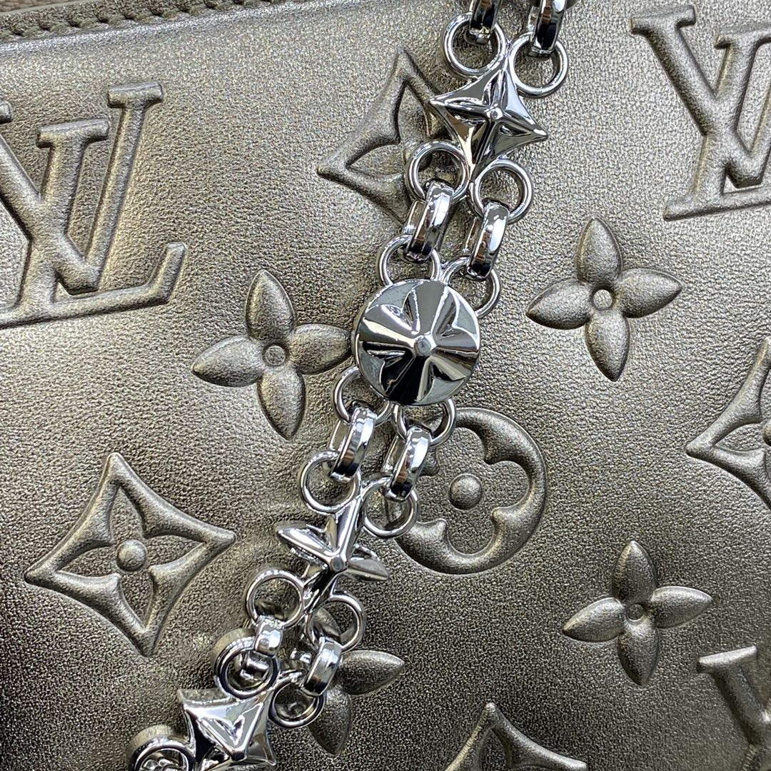 LV M81828 Louis Vuitton Lexington Pouch Bag Light gold
