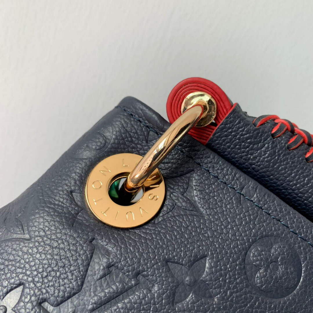 LV M41066 Louis Vuitton Artsy MM Handbag Black Red