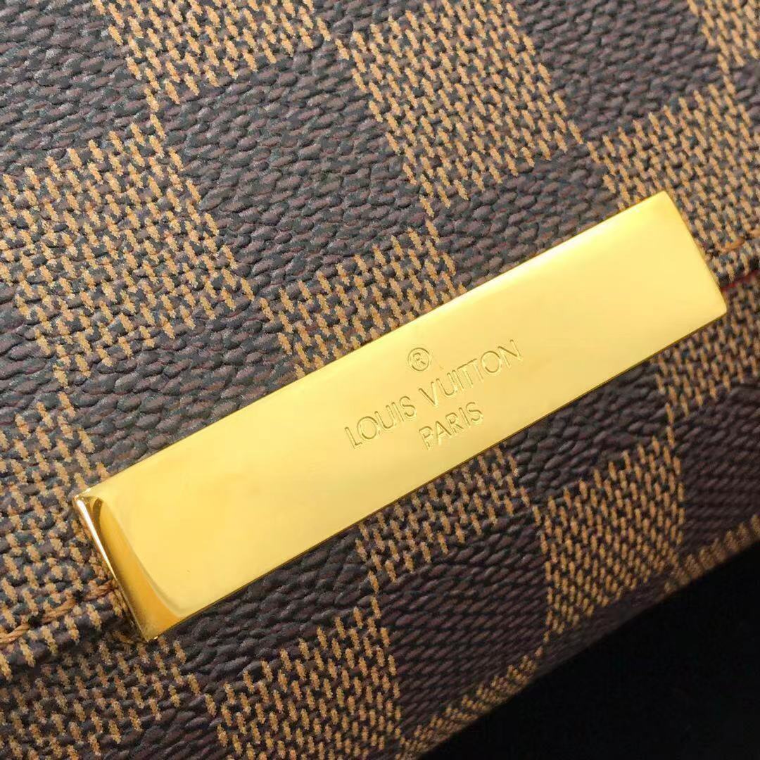 LV M40718 Louis Vuitton Favorite Mm M40717 Handbag Damier Ebene Canvas
