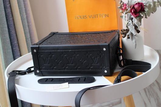 LV M44478 Louis Vuitton Soft Trunk Monogram Black M44730 Bag