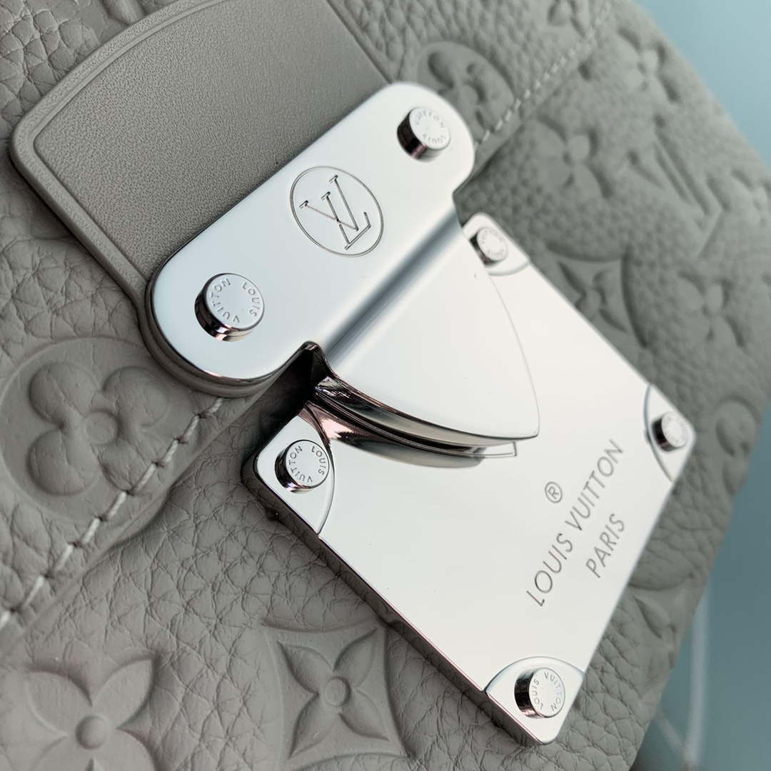 LV M23152 Louis Vuitton S-Lock Messenger Bag Mineral Gray