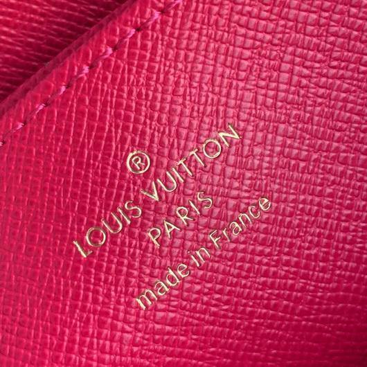LV N60404 Louis Vuitton Zippy Coin Purse Rose Pivoine Pink