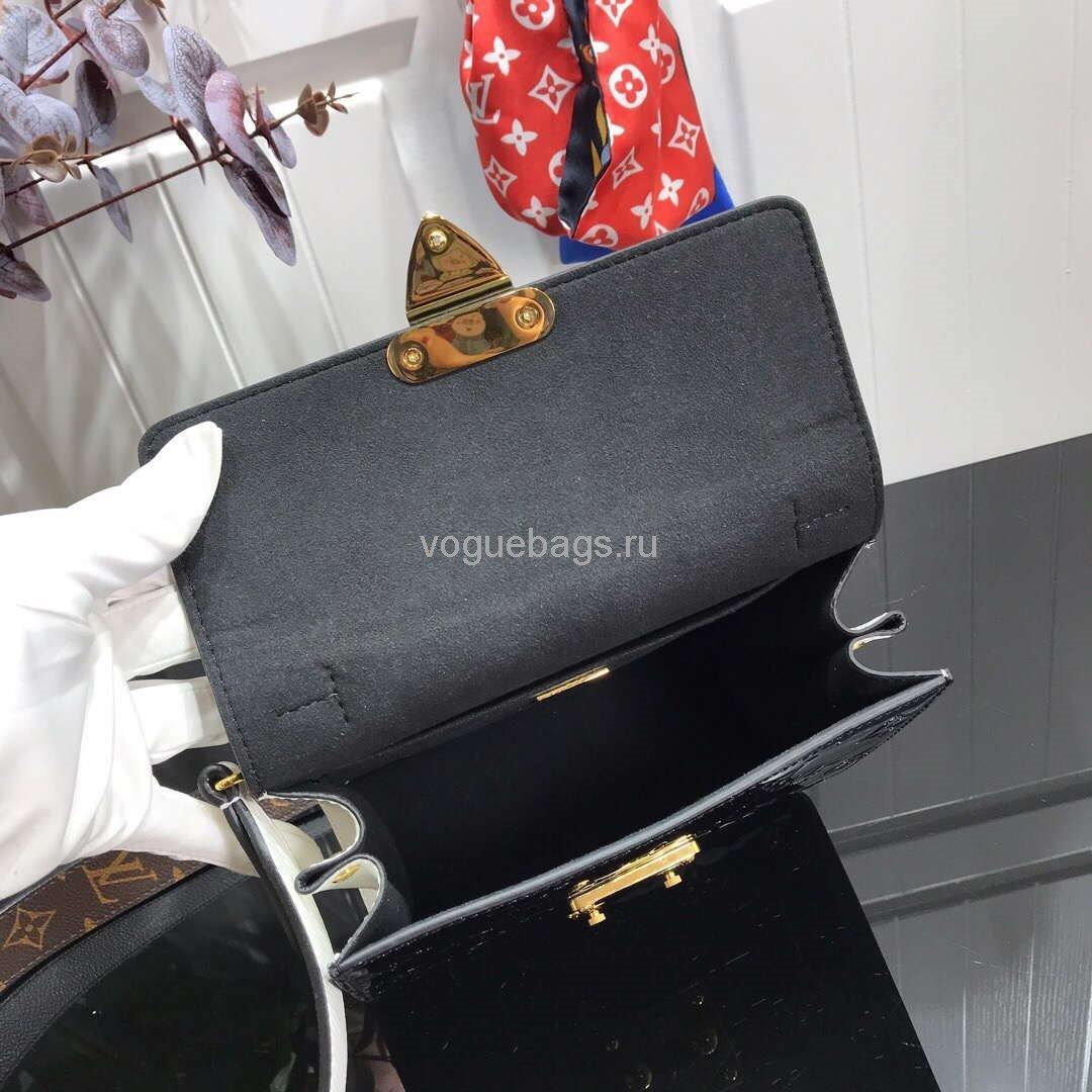 LV M90375 Louis Vuitton Spring Street Monogram Vernis Bag M90514 Black