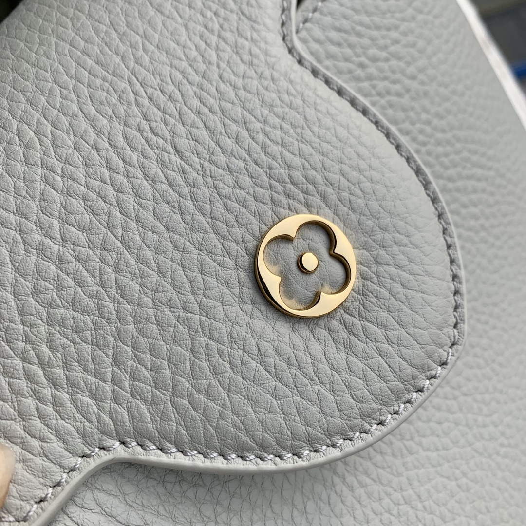 LV M23280 Louis Vuitton Capucines MM Handbag Ice Grey