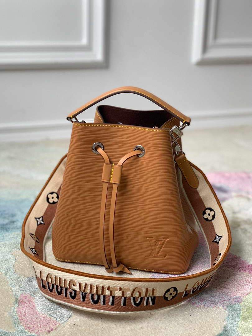 LV M57706 Louis Vuitton N��oNo�� BB Bucket Bag M57693 M57691 Honey Gold
