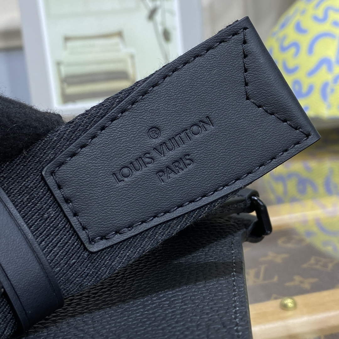 LV M57081 Louis Vuitton Takeoff Slingbag Black