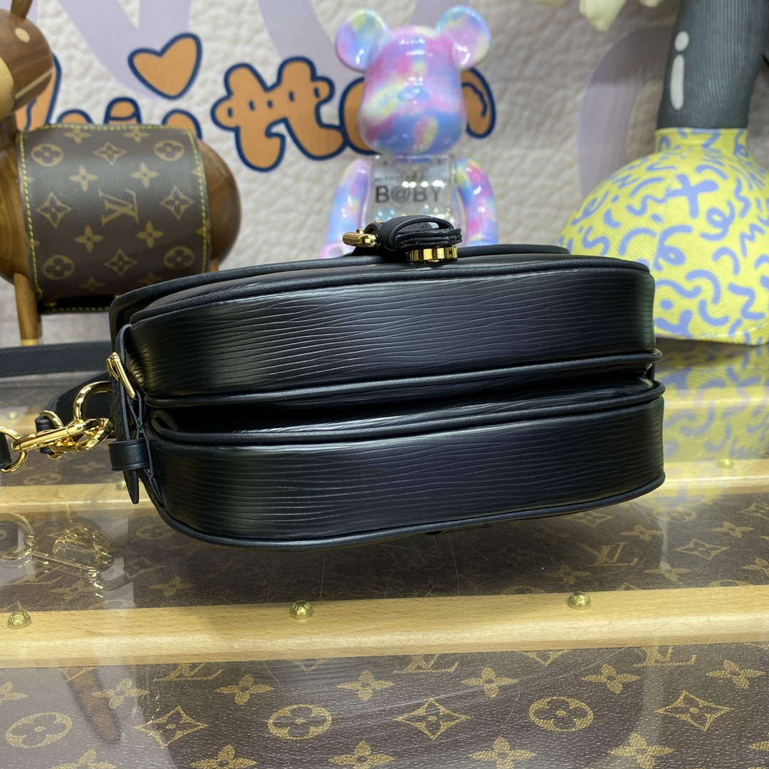 LV M23469 Louis Vuitton Saumur BB Saddle Bag Black