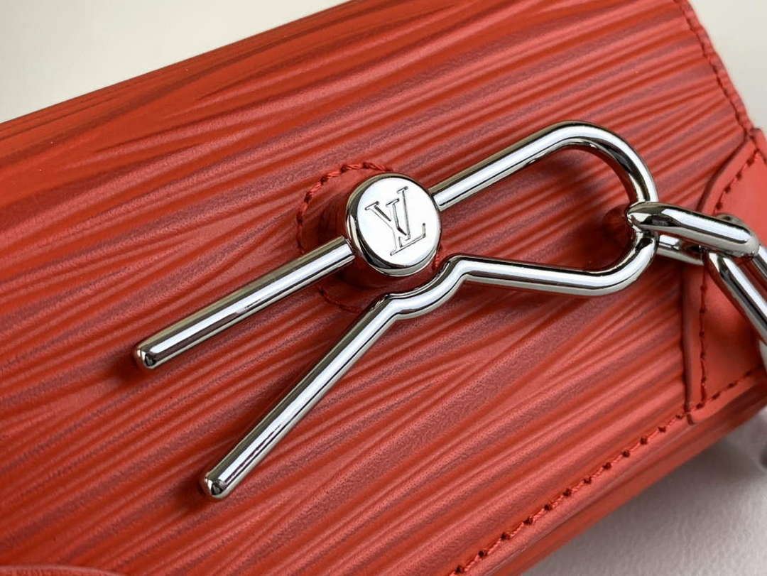 LV M23837 Louis Vuitton Micro Steamer Wallet Vermillion Red